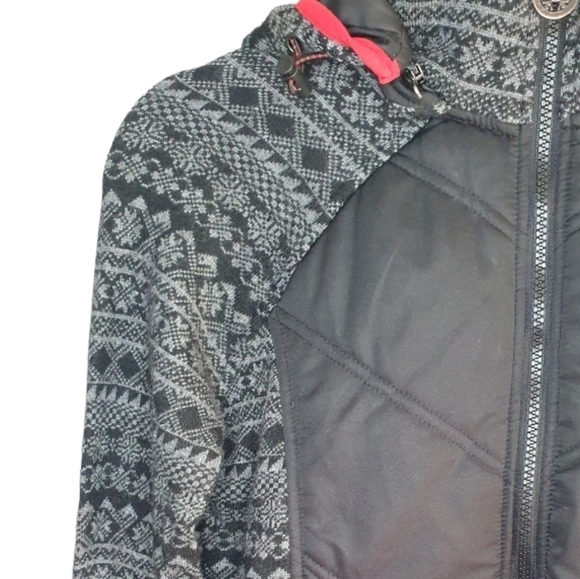 SKYR Wool Blend mid-weight hooded Jacket zip off hood Women's Size S - Picture 2 of 15